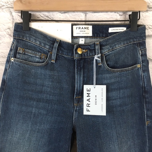 Frame NWT RARE Le Nouveau Straight High Rise Jeans - Picture 3 of 6